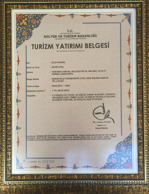 Elci Konagi Butik Hotel Sanlıurfa Exteriör bild